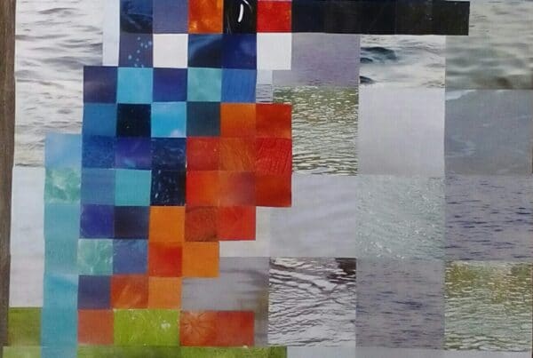 pixel art ijsvogel